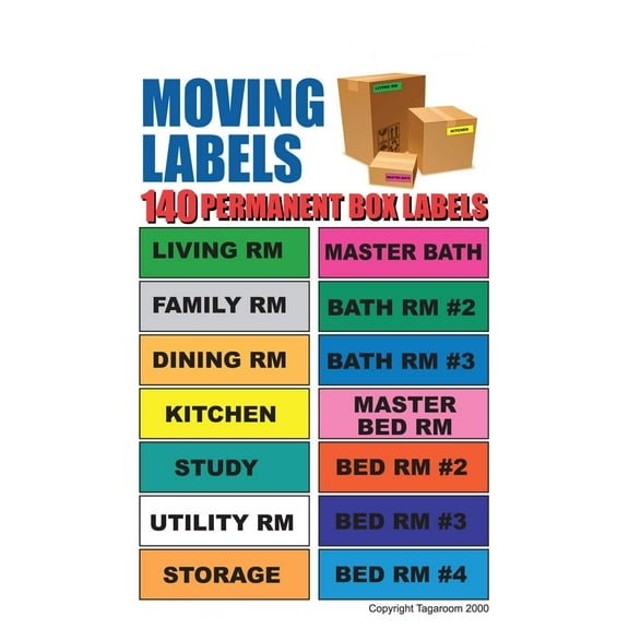 NEW Moving Labels - 10 Sheets