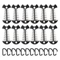 thumbnail image 1 of 12PCS Tent Stakes Aluminum Deck Tie Down, Deck Anchor Pegs, Tent Rope Tighteners with Spring Buckle, 1 of 5