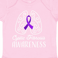 thumbnail image 4 of Inktastic Cystic Fibrosis Awareness with Ribbon and Lungs Boys or Girls Baby Bodysuit, 4 of 5