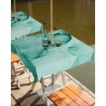 thumbnail image 2 of Hokiten Outdoor Tablecloths with Umbrella Hole & Zipper, Turquoise Marble 54x54 Inch Square Tablecloths, Nature Marble Stone Ripple Modern Art Waterproof Table Cloth, Patio/Pool/Picnic Table Covers, 2 of 7