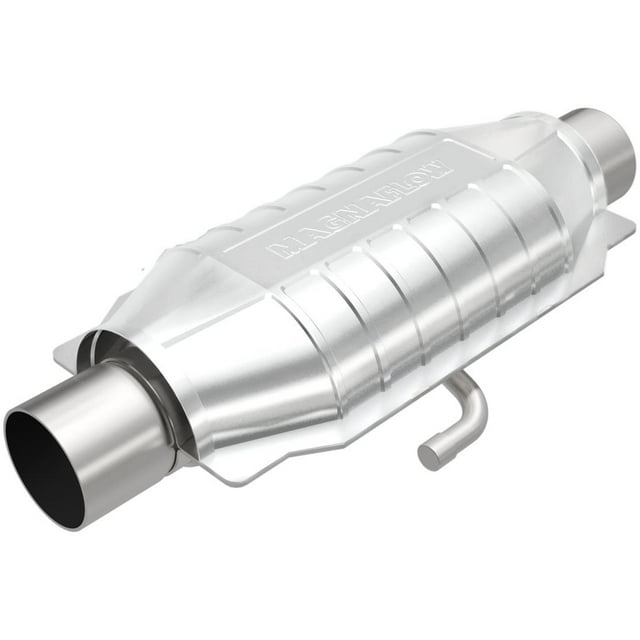 Magnaflow California Converter Catalytic Converter 334016 Universal California Pre-OBDII; 6-1/2 Inch Wide Stainless Steel Case; Single 2-1/2 Inch Slip Fit Inlet; Single 2-1/2 Inch Slip Fit Outlet