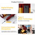 thumbnail image 2 of 7-Speed Cordless Hand Mixer for Baking - Electric Handheld Mixer with 6 Stainless Steel Attachments, Turbo Boost, Digital Display, Lightweight Cake M, 2 of 6