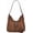 Coffee, variant on Suede Shoulder Bag for Women Brown Suede Purse Fall Purse Crescent Crossbody Satchel Bag Retro Suede Handbags