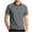 #Dark Gray, variant on Fanshiluo Men's Collared Short Sleeve Polo Shirt, Casual Contrast Striped Collared Top,Size:L,Big and Tall Men