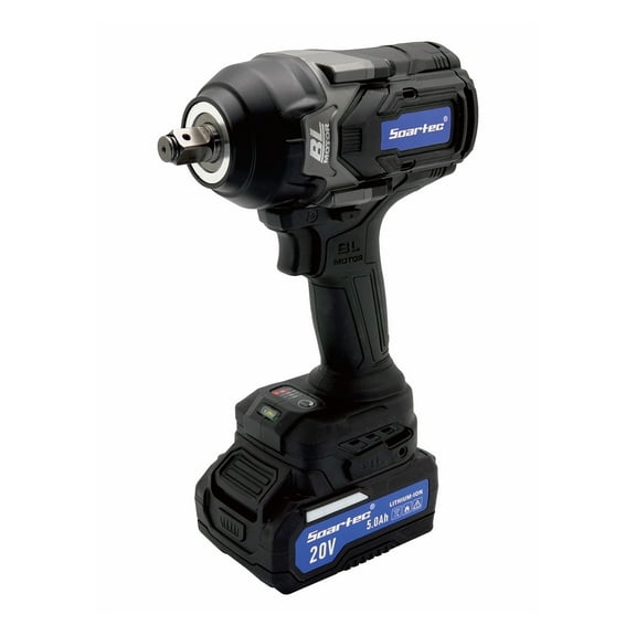 Soartec 1/2" 20V Cordless Impact Wrench 850N.M. Brushless Motor
