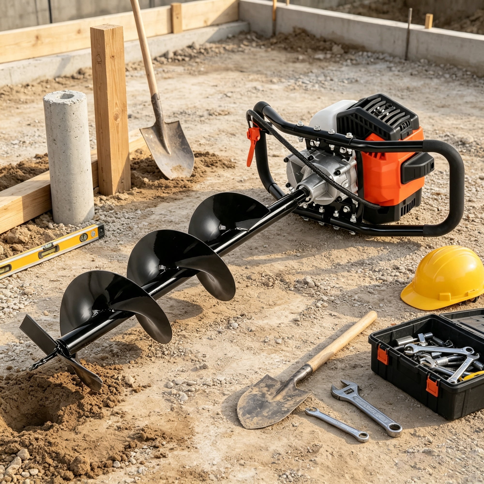 Post Hole Digger, 43cc 1250W Auger Post Hole digger