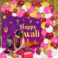 thumbnail image 3 of Happy Diwali Party Decoration with Balloon Arch Kit and Happy Diwali Backdrop for India Diwali Festival Party for Adult Kids Home Living Room Decoration, 3 of 7