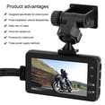 thumbnail image 2 of Cámara De Salpicadero De Moto Delantera Y Trasera 480P/720P Usb Recargable Con Cámara Dual 32G Tarjeta De Memoria Lector De Tarjetas Grabadora De Datos De Motocicleta Moyic VI003830-00, 2 of 7