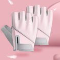thumbnail image 2 of TFixol Gants de Musculation Roses Demi-Doigt pour Femmes - Respirants, Antidérapants, Lavables avec Protège-Poignets pour Sports Extérieurs, Taille S, 2 of 5