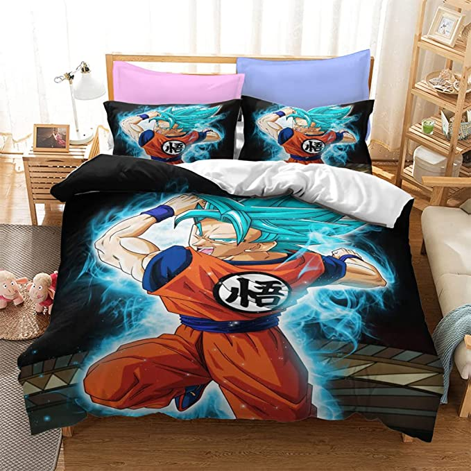 Anime Dragon Ball Z Bedding Sets 3D Print Comfy Action Figure Goku