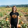 thumbnail image 2 of Women's Pumpkin Pi T Shirt Math Shirt Pie Thanksgiving Tee for Women Womens Graphic Tees, 2 of 9