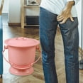 thumbnail image 3 of Zxpjkyu Chamber Pot with Lid Bedpan Spittoon Indoor with Handle Urine Bucket Pink, 3 of 8