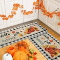 thumbnail image 5 of Fall Pumpkin Maple Leaf Floor Mat Set 15.7x23.6in & 15.7x47in 2-Piece Non-Slip Doormat for Halloween Thanksgiving Decor, 5 of 6