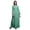 Aquamarine Green, variant on Bimba Moss Georgette Butterflies Butterfly Print Womenâ€™s Long Elastic Waist Casual Summer MaxiÂ&nbsp;Dress-Large