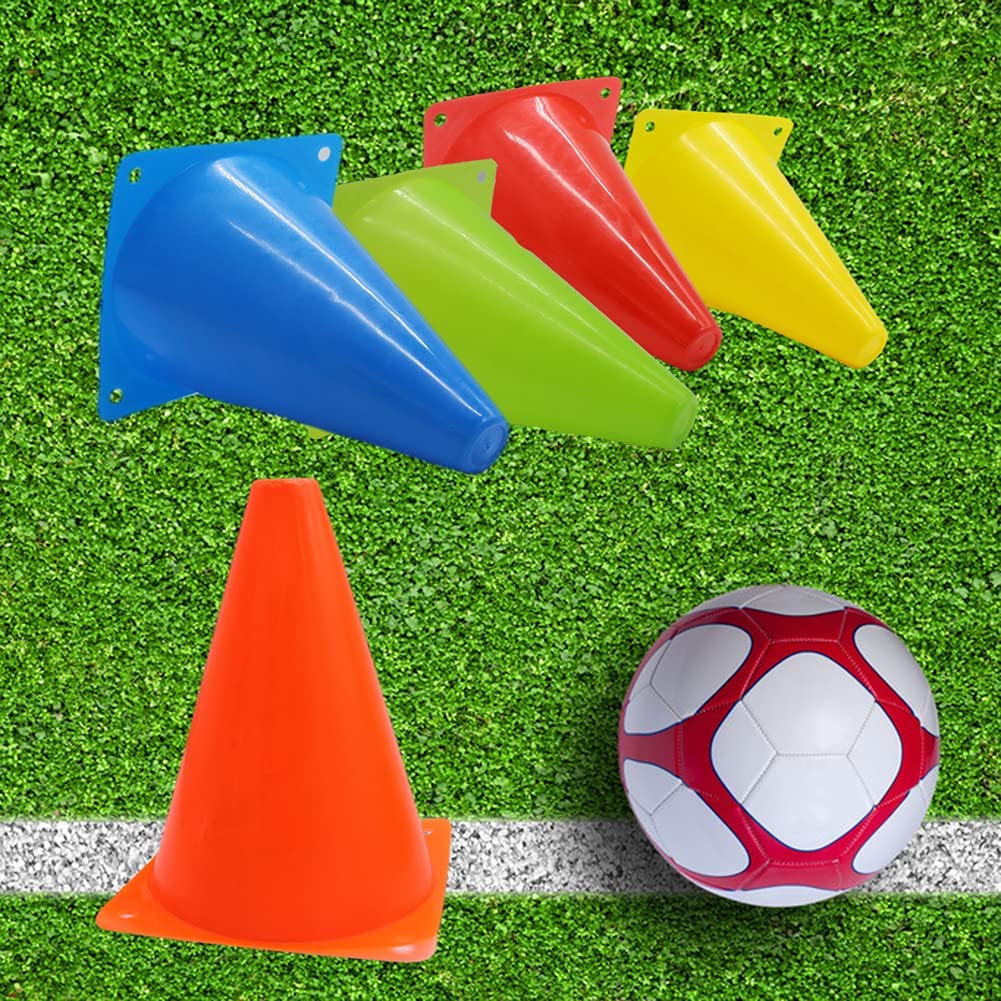5PCS 7 Inch Sports Training Cones,Plastic Agility Field Marker Cones