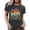 Dark Gray, variant on Trendfront Womens Letter Graphic Tops Crewneck Casual Short Sleeve Loose Fit Tee Trendy Fashion T Shirts Relaxed Pullover Daily Clothing