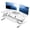 White, variant on VIVO Black Electric Height Adjustable Extra Wide 42" Stand Up Desk Converter