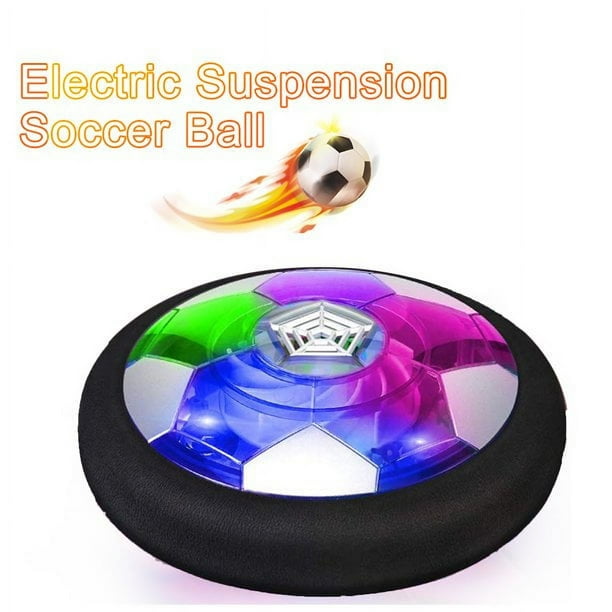 Ballon de Football Suspension Électrique de Football Led Suspension Coussin  d'Air de Football Jouets de Sport d'Intérieur pour Enfants 