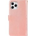 thumbnail image 5 of 1 funda para iPhone 14 Pro, funda tipo cartera de cuero con estampado de mariposas, soporte inalámbrico con 3 ranuras para tarjetas, soporte de cierre magnético para iPhone 14 Pro de 6,1 pulgadas (oro rosa) JM, 5 of 5
