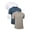 White-DarkBlue-Khaki, variant on 3 Pack Men T-Shirts Crew Neck Short Sleeve T-Shirts for Men Quick Dry Men Shirts