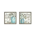thumbnail image 1 of Great Art Now Cotton Boll Mason Jar Home by Tre Sorelle Studios, 2 Piece Framed Art Set Each 13.5W x 13.5H, 1 of 4