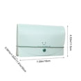 thumbnail image 3 of Fwttom Plastic Ticket Pouch, Colorful 13-Compartment Smiling Face A6 Document Organizer Waterproof Receipt & Document Storage Pouch, 3 of 6