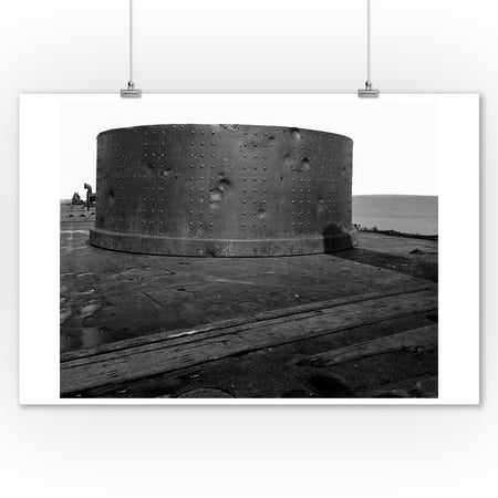 Civil War Artwork - The Monitor Civil War Photograph (9x12 Art Print, Wall Decor Travel Poster)