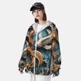 thumbnail image 3 of Vsdgher Sweat à Capuche Imprimé Poisson Coloré Koi pour Hommes Femmes, Manches Longues Protection Solaire Pêche pour Course Natation-Moyen, 3 of 7