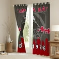 thumbnail image 3 of Manfei Rugby City Silhouette Curtains for Living Room,Sports Theme Blackout Curtains Set of 2 (42x84),Tampa Bay Curtains and Drapes (42x84) For Teens,Ultra Soft Bedroom Decor, 3 of 6