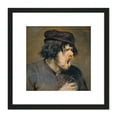 thumbnail image 1 of Adriaen Brouwer - The Bitter Potion 8X8 Inch Square Wooden Framed Wall Art Print Picture with Mount, 1 of 4