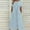 Light Blue, variant on DPTALR Women's Summer Comfort Sexy Solid Color Pocket Sleeveless V-Neck Dress