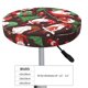 thumbnail image 4 of Balery Merry Christmas1 Fundas de asiento para taburete de bar redondo de tela de terciopelo ajustables que protegen de arañazos y manchas para sillas de 14 a 17 pulgadas.-12 inch, 4 of 7