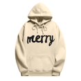 thumbnail image 5 of MESSUEN Christmas Shirts for Women Christmas Sweatshirts for Women Thick Hoodie Fall Sweatshirt Long Sleeve Tops Womens Fall Tops Hoodie for Women Beige L, 5 of 5