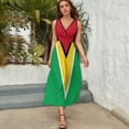thumbnail image 4 of Sleeveless Dress Guyana National Flag elegant dresses plus sizes Women's long dress Bride dresses e, 4 of 5
