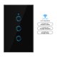 thumbnail image 2 of Interruptor inteligente Interruptor inteligente Wi-Fi Interruptor de luz Control de voz, control rem Tomshoo Negro/3 Gang, 2 of 7
