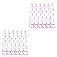 thumbnail image 4 of Guardoinrt 6pcs Hanging Garland Safe Ingredients Good Demonstrating Effect PVC Made Rose Purple 2Set, 4 of 5