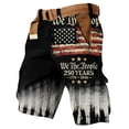thumbnail image 3 of Men's Patriotic Cargo Shorts With In God We Trust And Cross Print Featuring Statue Of Liberty Graphic And American Flag Pattern Complexion L, 3 of 5