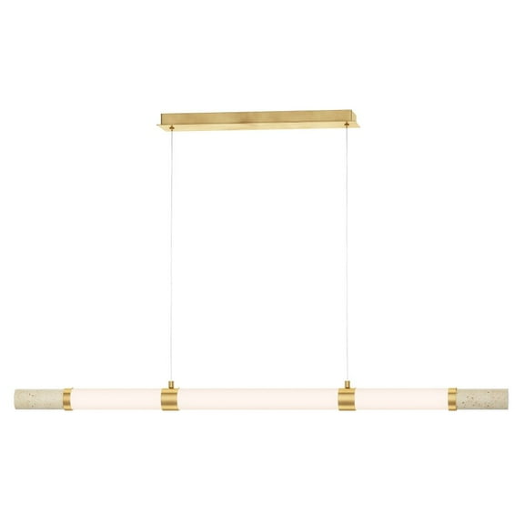 ET2 Lighting - Travertine - 27W 3 LED Linear Pendant-3 Inches Tall and 2.5