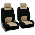 thumbnail image 1 of 2Pcs Beige Car Seat Cover Sets for Universal Fit and Interior Protection in Cloth, 1 of 6