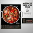 thumbnail image 3 of Duxtop 1800W Portable Induction Cooktop Countertop Burner, Gold 9120MC/BT-M20B, 3 of 7