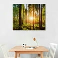 thumbnail image 2 of Nawypu  Canvas Print Wall Art Sunrise Over The Green Forest Nature Wilderness Photography Modern Art Rustic Scenic Colorful Multicolor for Living Room, Bedroom, Office, 2 of 4