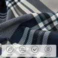 thumbnail image 4 of Queen Size Comforter Set Navy Blue, Classic Plaid Farmhouse 7 Pieces Bedding Set, All Season Lightweight Bed in a Bag with Sheets, Pillowcases & Shams, 4 of 4