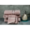 thumbnail image 4 of Ample Decor 100% Cotton Hand Towel for Bathroom Set of 4 - Highly Absorbent, Popcorn Textured - Mulaayam Collection - Soft Pink 18 X 28 Inch, 4 of 7