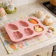 thumbnail image 4 of Silicone Easter Bunny Baking Mold for Chocolate Candy Cake Diy Kitchen Tool 5.83X4.33X0.67 Inches, 4 of 7