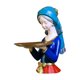 thumbnail image 4 of Estatuilla de femenina, pantalla de grabado de resina, almacenamiento de artículos diversos, bandeja de tocador, accesorios para fotografía, decoració Azul Fernando Escultura de niñas, 4 of 8