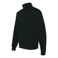 thumbnail image 2 of Jerzees Mens NuBlend Quarter Zip Cadet Collar Sweatshirt, S, Black, 2 of 3