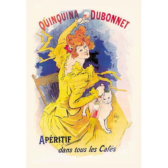 Quinquina Dubonnet Apertif #1 Museum quality giclee print canvas wrap(20" x 30")