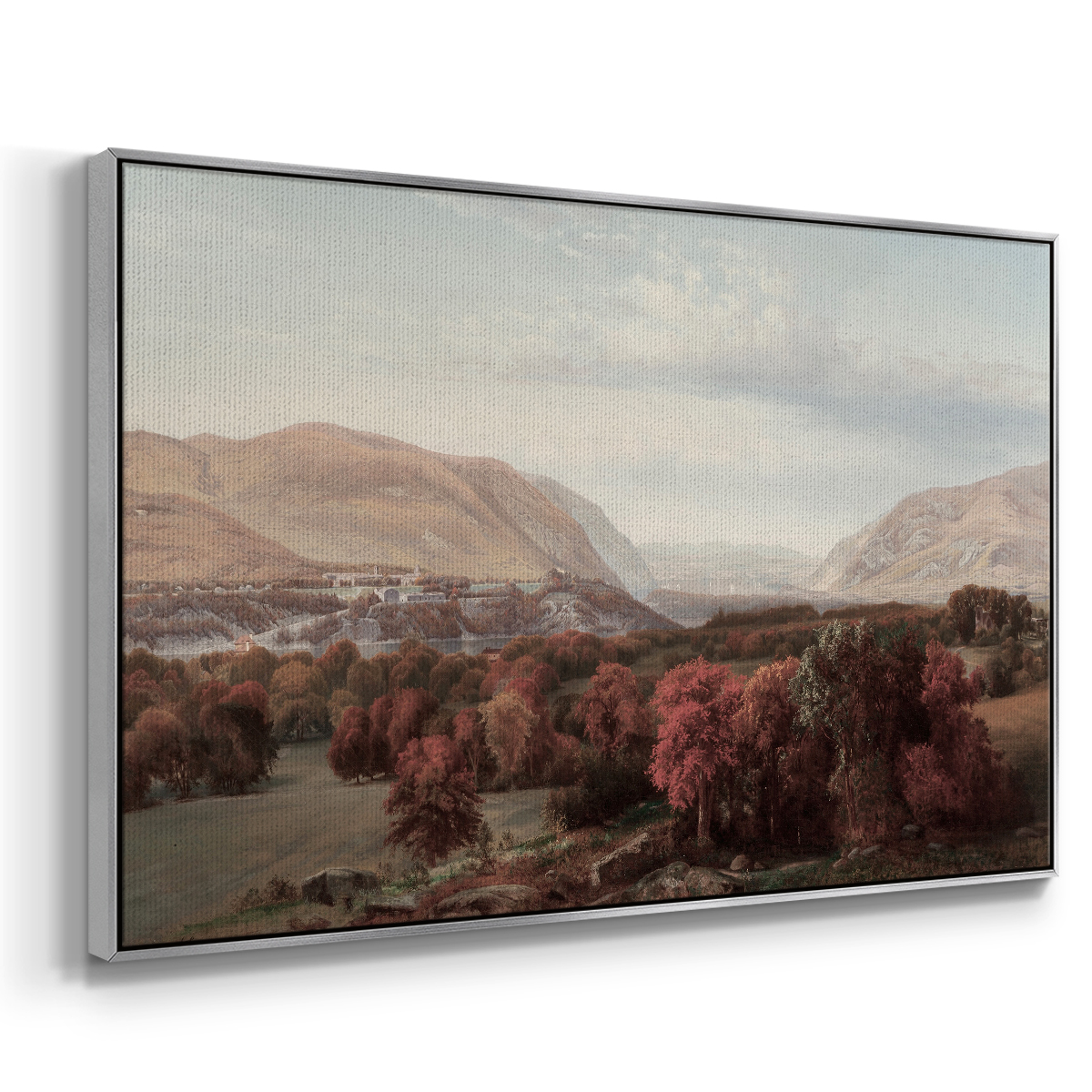 Vintage Animal Print-XVI By Wexford Home Framed in Silver Wood Gallery Wrapped Canvas 27 in. x 41 in.