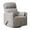 Light Gray, variant on Oversized Swivel Rocker Recliner with Massage and Heat, Beige