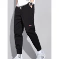 thumbnail image 3 of Pantalones de senderismo Harem de invierno gris para hombre, pantalones cargo para exteriores, nuevos, de nailon, baratos, de corte regular, informales, a la moda, estilo emo, 3 of 4